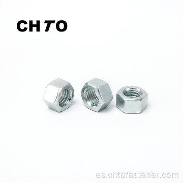 DIN 555 Grado 10 Hexagon Nuts Zinc chapado en